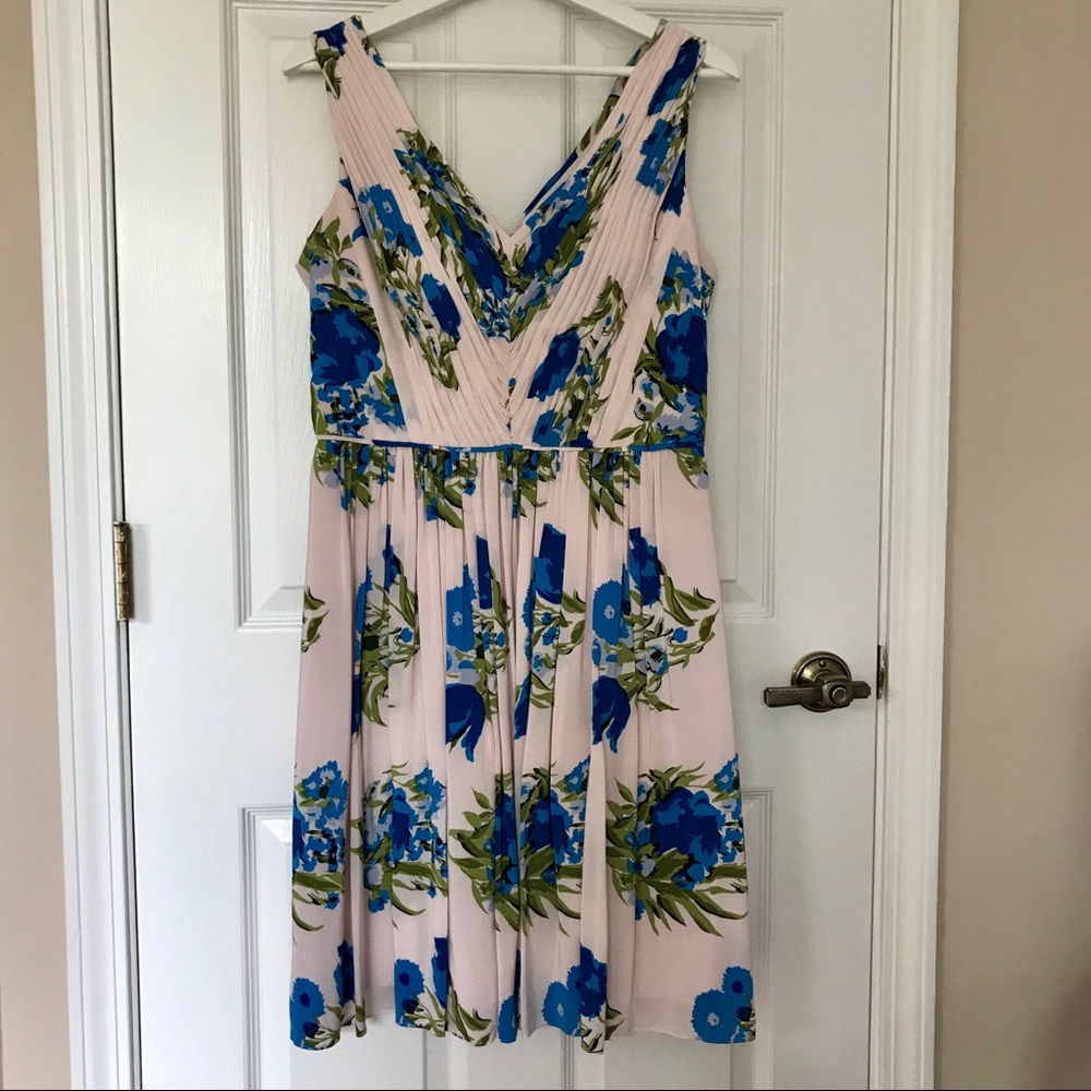 Boden UK Knee Length Floral Print Swishy Dress